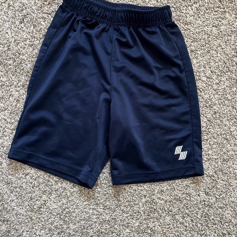 Boys Navy Athletic Shorts